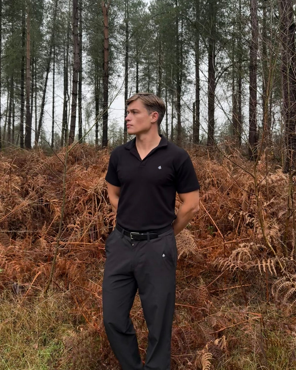 The Andrews Polo - Pure Black