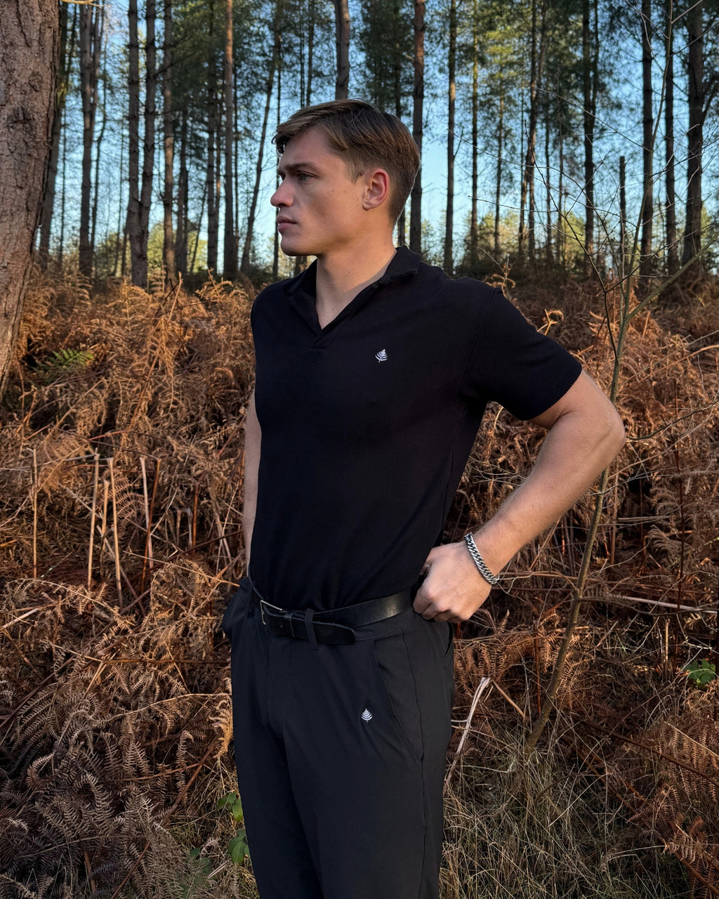 The Andrews Polo - Pure Black