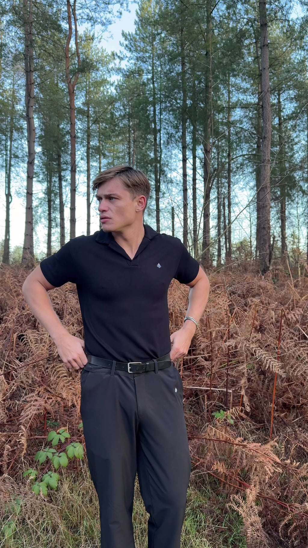 The Andrews Polo - Pure Black