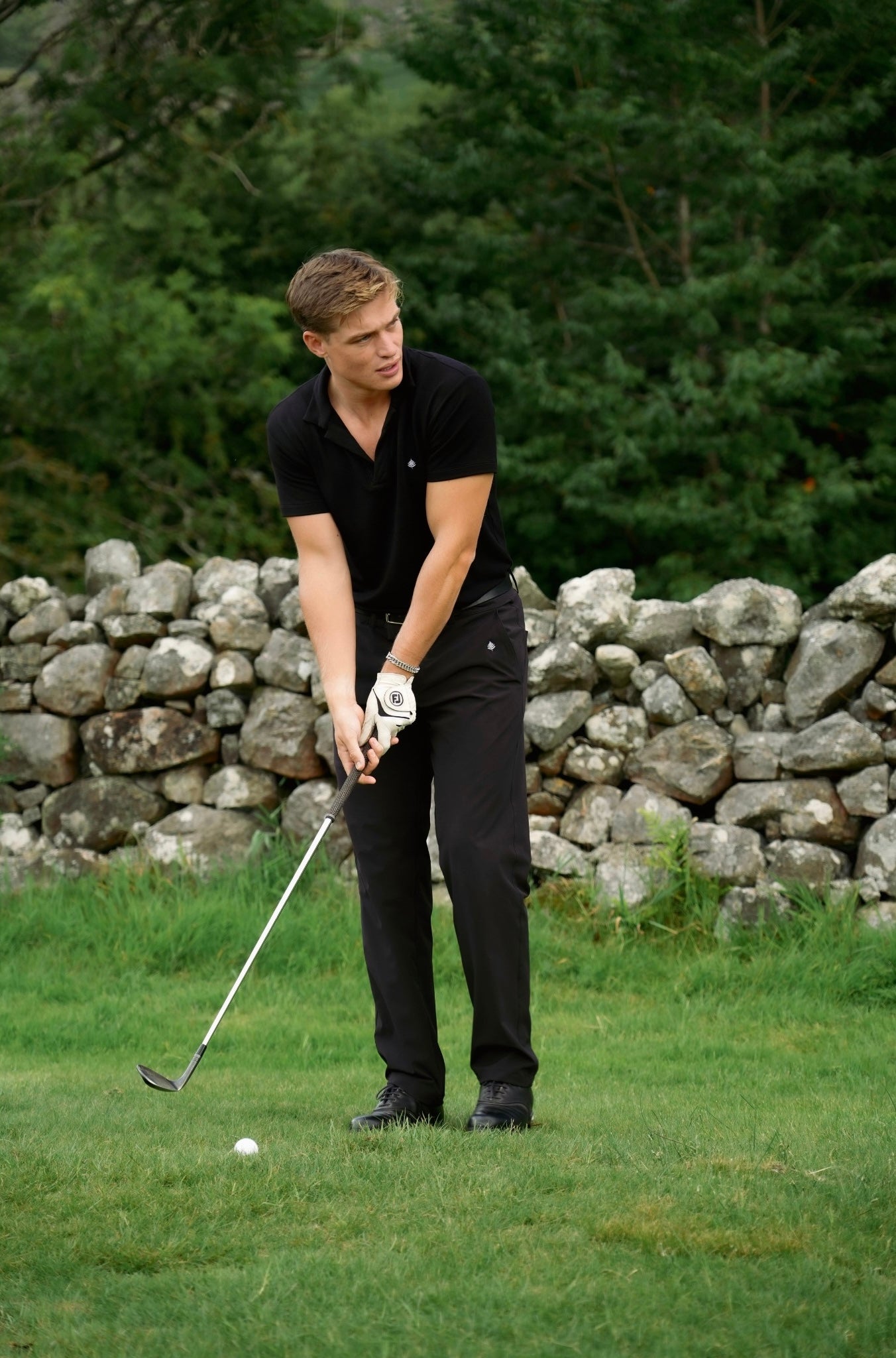 The Andrews Polo - Pure Black